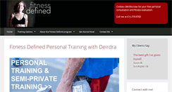 Desktop Screenshot of fitnessdefinedmarin.com